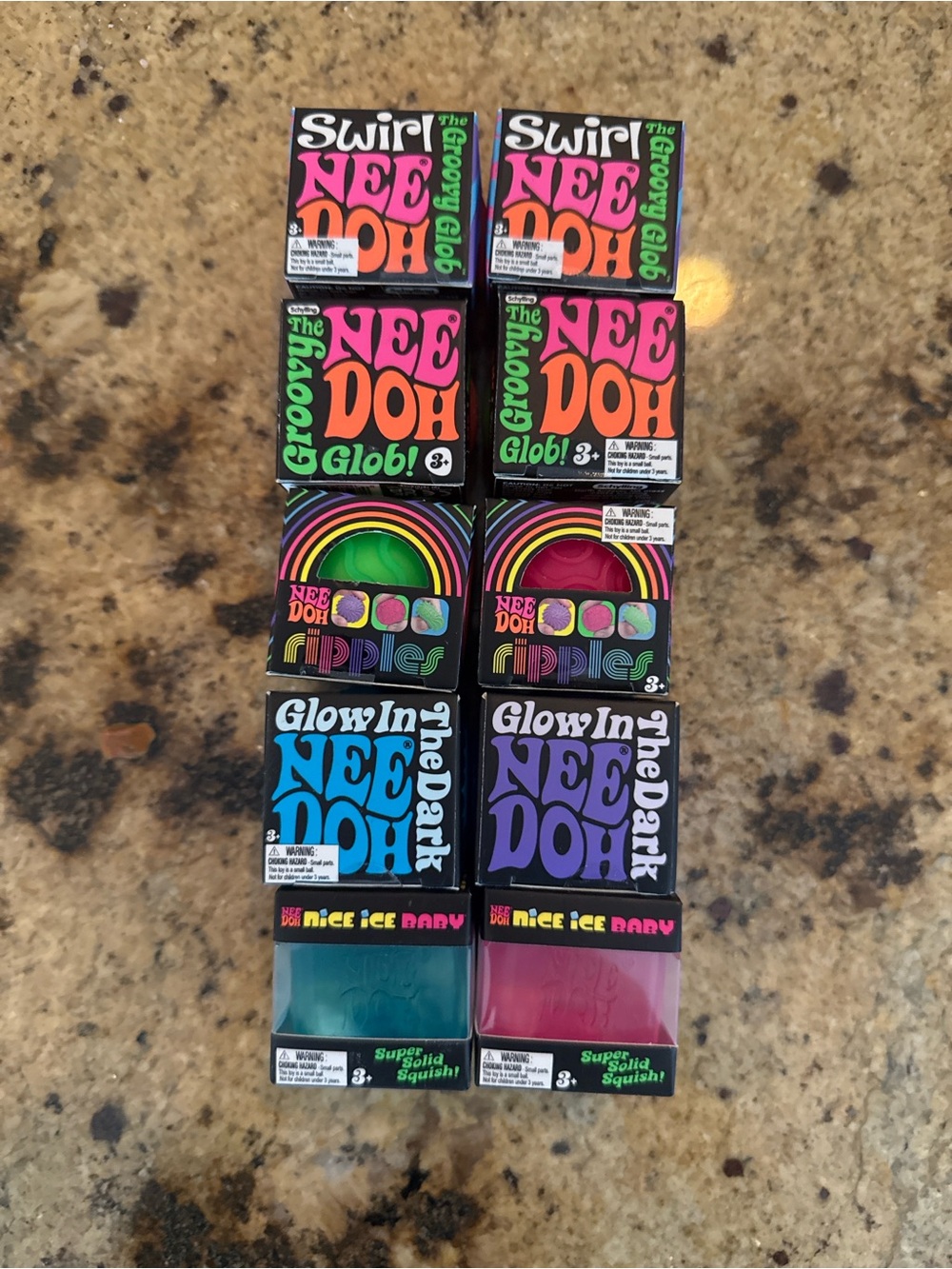 NeeDoh Assorted Mini Squishy Stress Ball - 10 Pack